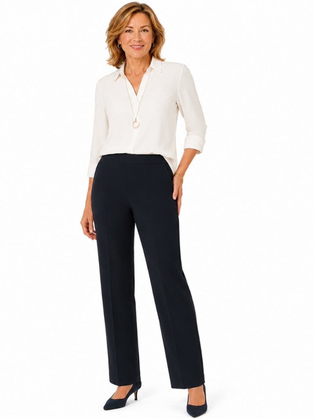 2/$30 Chico’s Wide Leg Trouser Pants Chico’s Sz 0/S Short Length
